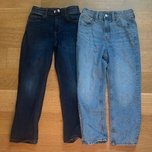 Dark Boden and Light Wash Denim Jeans